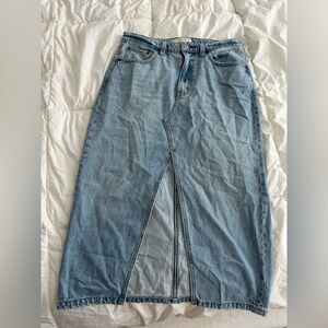 Abercrombie Denim Midi Skirt